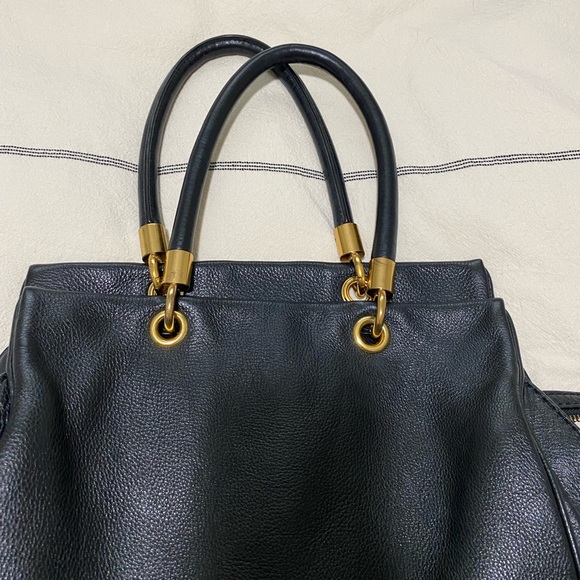 MARC by Marc Jacobs Black Leather Satchel Handbag - Picture 4 of 11